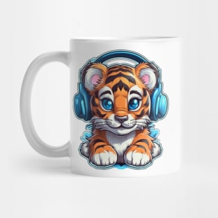 Blue Jungle Jams: Graffiti Tiger Cub Mug